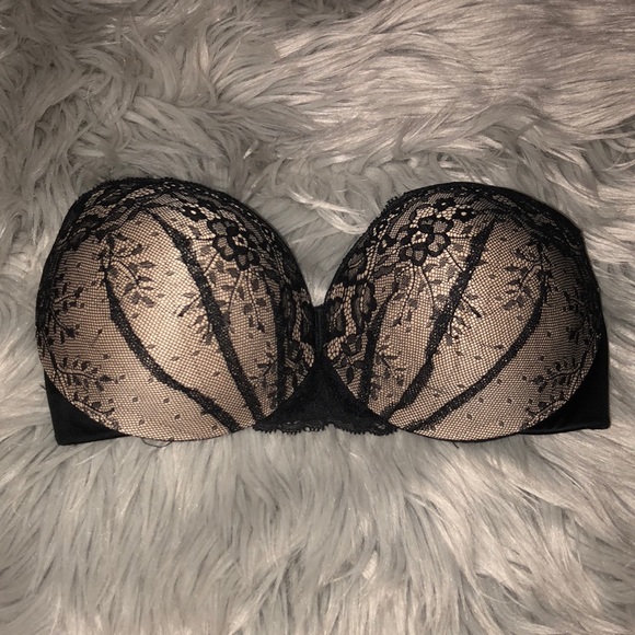 Dkny Other - Dkny strapless bra Push Up 32d black lace